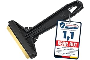 L & P CAR DESIGN Raschietto ghiaccio Auto - facile, rapido & efficiente - Murska - Raschiaghiaccio Auto lama in Ottone - Spatola per Ghiaccio Auto - durevole - Gratta ghiaccio - Originale di Finlandia - L&P A054 Nero