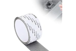 laocaf Strong Adhesive Screen Repair Tape, 2024 Neues Fenster Fliegengitter Reparaturset, Schnelle Reparatur von Bildschirmfenstern und Schneidbares Fliegengitter Klebeband (1, Schwarz)
