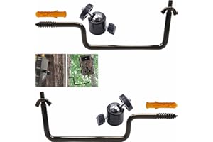 Ashoaza Supporto Regolabile 360° per Fotocamera Esterna - Impermeabile IPX6, Montaggio Rapido su Albero/Treestand - per Caccia e Sicurezza