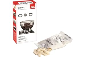 Solis Grindz Tablettes Nettoyantes pour Moulin à Café en Grains (3x 35 Grammes) - Pour Éliminer Facilement les Résidus de Café et les Huiles - Spécialement Conçus Pour le Moulin à Café en Grains
