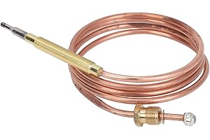 Nimomo 900 mm gas termocoppia, camino universale termico, ricambio per riscaldamento esterno, dadi di collegamento per camino, barbecue, accessori per barbecue