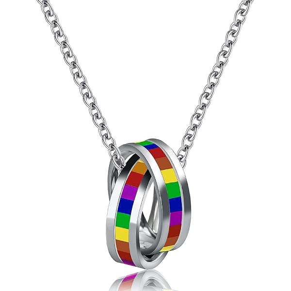 50 Collane Arcobaleno Metallizzate Pride LGBTQ - 6 Stili Diversi Per Feste, Sfilate E Costumi - 2