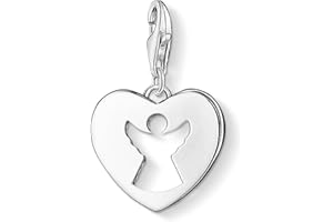 THOMAS SABO Damen Charm-Anhänger Herz Flügel Charm Club 925 Sterling Silber 0613-001-12