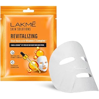 Lakme Skin Solutions Sheet Mask Revitalizing with Vitamin C 25ml