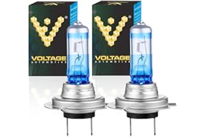 Voltage Automotive H7 Headlight Bulbs Upgraded Halogen Headlamp Night Eagle Series for 12V Passenger Car Low/High Beam Fog Lamp DRL Tail Light E-Mark, Set of 2