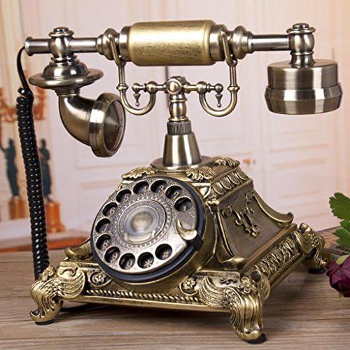 Wddwarmhome Living room Retro telephones Home bedroom Creative fixed telephone Rotary dialing machine