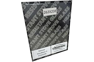 Chimsoc Replacement Stove Glass - Stovax Stockton 4 (263mm x 208mm Rectangular)