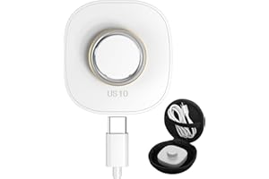 WONJOY Compatible with Oura Ring 4 Charger, Fast Charging Dock and USB-C Cable for Oura Gen4 Smart Ring (White, Size 10)