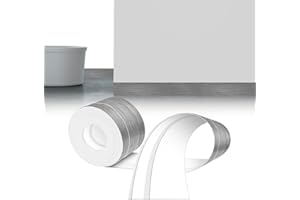 LIHIQIYA Rodapiés Flexible Autoadhesivo, 6M Rodapie PVC Adhesivo, Zocalos Autoadhesivos, Embellecedor Encimera Cocina, Rodapié Plegable Cinta para Cocina Baño, Zocalo de Cocina, Gris Madera, 50x20mm