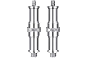 SVUPUE 2 Stück Gewindeständer Zapfenbolzen,Adapter Zapfenstecker,Gewindebolzen Gewindeständer Lichtstativ Zubehör Kamerastativhalterung Schraube Lichtschraubenadapter