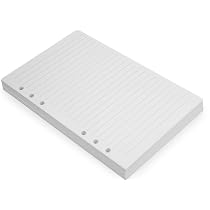 A5 6-Holes Loose Leaf Refill Paper For 8.5 Inch Binders - 40 Sheets To-Do List Paper