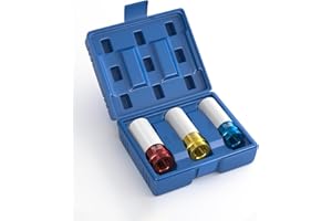 KeZaara 3 Pezzi bussole per avvitatore ad impulsi da 1/2", dadi da 79 mm, inserti delicati, 17, 19, 21 mm