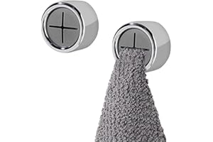 Shakeel 2PCS Self-Adhesive Towel Holders | Tea Towel Holder for Kitchen BathroomKitchen Hooks for TowelsRagsGlovesKitchen Towel Holders with Thread ScrewsMulti-Purpose Used as Cupboard Handles