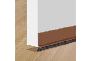 HWEEWANX Türbesen, Bürstendichtung Selbstklebend, Türdichtung Braun, Türbürstendichtung mit Bürste, Türbürste, Bürstendichtung Tür, Bürstenleiste, Tür Dichtungsband, Zuschneidbar, 100 cm x 3 cm