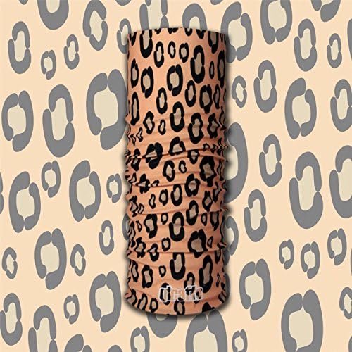 GIRAFFE Multifunctional Headwear Tunnel Tube Bandana for Motorbike, Triathlon, Bike, Cycling, Hiking, Climbing, Running, Ski, Snowboard LEOPARD
