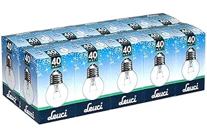 Leuci 10 x Glühbirne Tropfenform P45 40W E27 klar Glühlampe warmweiß dimmbar