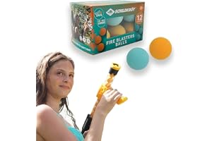 Schildkröt® skumkulpistoler reservbollar, 6 orange och 6 blå reservbollar för sköldpaddan Fire Blaster, diameter 2,7 cm