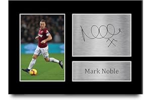 HWC Trading Mark Noble Gift Signed A4 Printed Autograph West Ham United Gifts Print Photo Picture Display