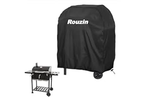 ROUZIN Copertura antistrappo resistente all'inverno per barbecue a gas Brinkmann, Char Broil, Weber, Jenn Air, impermeabile