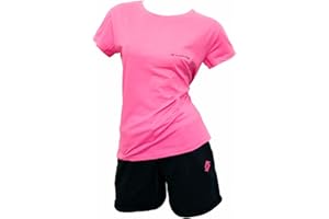 Lotto Tuta Donna Estiva - Completo Donna Sportivo in Cotone - T-Shirt e Bermuda