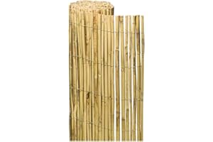 Acomoda Textil – Valla Natural Cañizo de Bambú Partido para Ocultación y Decoración de Ambientes. Rollo Protector Visual y Privacidad para Balcón, Jardín y Patio. (1x3 Metros)