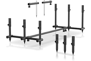 QUEST TACKLE Quest Trilogy Pod | Bank Sticks | Carp Fishing Rod Pod | With Zipped Carry Bag