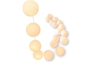 CREATIVECOTTON Łańcuch świetlny, bawełna, 5 W, Honey, 20 bombek