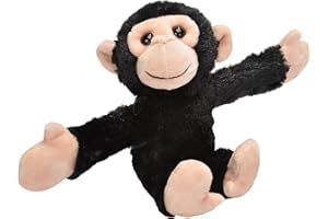 Wild Republic - Huggers, Chimpancé peluche con brazalete de presión integrado, 20 cm (19562)