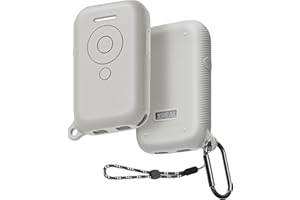 DLseego Protecteur Cover pour XREAL Beam,Coque en Silicone Protection Complète Coque Anti-Rayures Absorption des Chocs Housse Cover pour XREAL Air avec Porte-Clés et Dragonne -Gris