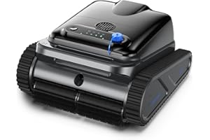 MEDOXA Robot Piscine, Aspirateur Piscine sans Fil, pour piscines enterrées, Nettoyage des parois, 130min d'autonomie de Batterie, Planification Intelligente de l'itinéraire, pour Les piscines jusqu'à 200㎡.1