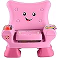 Fisher-Price Laugh & Learn Toddler Learning Toy Smart Stages Chair, Pink, Music Lights & Activities for Ages 1+ Years, Multilanguage Version: English, French, German, JFF07