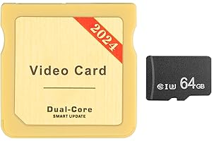 AUKUOY Speicherkartenadapter mit 64GB TF Karte Kompatibel mit DS DSI 2DS 3DS NDS, Keine Zeitbombe, Stecker und Spiel