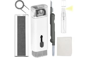 Laptop Phone TV Screen Keyboard Cleaner Brush Kit for iPhone iPad Macbook PC Computer, DauMeiQH 7-in-1 Electronics Earbud Cleaning Pen Tool for Airpod Pro EarPod Earphone - 5ml Touchscreen Mist Spray