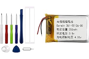 Vvsialeek 361-00126-00 Batteria di ricambio compatibile per Garmin Fenix 6X, Fenix 6X Pro Solar, Tactix Delta Solar sostituisce con toolkit