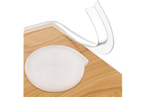 Loiion 100% Silicona Protector Esquinas Pared, Protectores para Esquinas y Bordes, 2M Pre-Adhesivo Transparente Tira Protectora Borde, Anticolisión Tira para Seguridad Bebés y niños