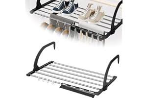 REFORUNG Séchoir à Linge Séchoir Express Séchoir Radiateur Acier Séchoir Suspendu Pliable Séchoir à radiateur étendoir pour Balcon accrocher sur radiateur fenêtre Bain, 67CMx32CM