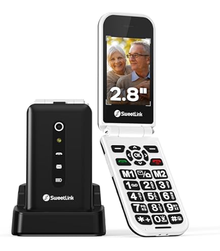 SweetLink F2PLUS 2G Téléphone Portable à Clapet Téléphone Portable