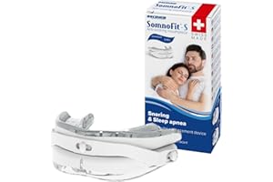 Somnofit -S - Orteza zapobiegająca chrapaniu - Elastyczna i termoformowalna rynna dentystyczna - opatentowana konstrukcja, wysoki komfort - orteza żuchwy wyprodukowana w Szwajcarii