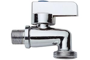 GARIELLA ► Shut-Off Valve Combo Angle Valve for/Machine/Machine Connector for Washing Machines/Made of High-Quality Chrome-Plated Brass/Solid ◄