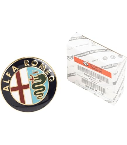 Kit Fregio Stemma Alfa Romeo Giulietta Giulia 159 Logo Nero Black