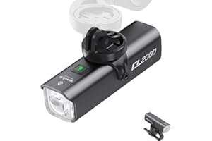 TOWILD CL2000 Luci Bici 2000 Lumen Luce Bicicletta LED USB-C Ricaricabile da 5000mAh,Super Luminoso Antiabbagliante Luce per Bici Strada e Montagna, Impermeabili IPX6 Fanalini Anteriori Bici