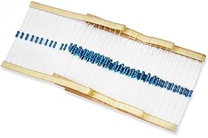 Innfeeltech 100 Pcs 1/4W 1% Tolerance 10KΩ Metal Film Resistor Resistance for DIY Project and Experiments
