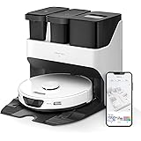 roborock S7 Max Ultra Robot Aspirapolvere con Base Autosvuotante/Autolavante/Autoasciugante/Autorigenerante/Autopulente (5500