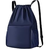 Mochila Cuerda Mujer Bolsa Hombre - Mochilas de Tela Cuerdas Bolso con  Cordon Deporte Talega Saco para Playa Gimnasio Deportiva Yoga Adulto Unisex  Grande Gymsack con Bolsillo (Azul Marino) : Amazon.es: Deportes