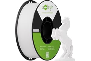 SOLEYIN Filament ultra PLA 1,75 mm blanc, pour imprimante 3D, 1 kg, 30 à 300 mm/s, pour la plupart des imprimantes 3D Creality Ender-3 K1 K1C K2 plus Hi