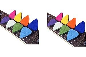 KVSERT Ukelele Fieltro/púas para ukelele y guitarra, 16 piezas, multicolor