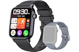 GT HITGX Smart Watch for men women Answer/Make Calls,1.85" fitness watch with AI Voice,step counter watch,100+ Sports pedometer SpO2 Heart Rate smartwatch for Android iphone