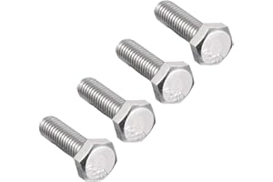 SOURCING MAP Sourcingmap, bullone a testa esagonale M6, M6, 1 x 20 mm, UNC A2-70 (304), in acciaio inox, filettatura inversa, esagonale, 4 pezzi