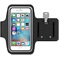MMOBIEL Arm Phone Holder For Running Compatible with iPhone 15/14/13 Mini/12 Mini/11 /SE 2020/8 / 7/6 and Other Models up to 6.3 inch - Stretchable Running Phone Holder Armband. - Black