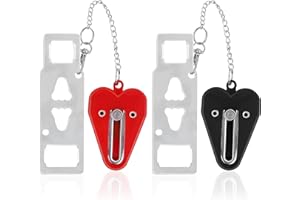 Harewu 2 Pack Portable Door Lock for Travel Essential, Hotel Door Locks for Travellers, Heavy Duty Safety Lock Door Stopper Protection of Privacy and Security in Bedroom, Hotel